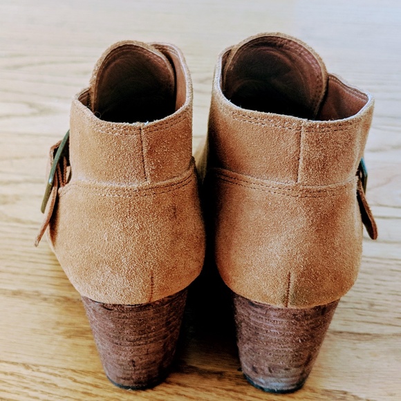 women's suede booties - Picture 2 of 3